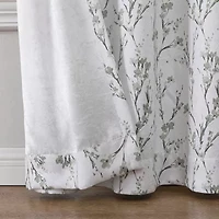 Regal Home Ayden Blossom Grommet Top Energy Saving Blackout Single Curtain Panel