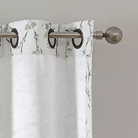 Regal Home Ayden Blossom Grommet Top Energy Saving Blackout Single Curtain Panel