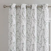 Regal Home Ayden Blossom Grommet Top Energy Saving Blackout Single Curtain Panel