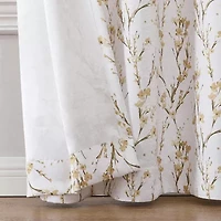 Regal Home Ayden Blossom Grommet Top Energy Saving Blackout Single Curtain Panel