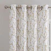 Regal Home Ayden Blossom Grommet Top Energy Saving Blackout Single Curtain Panel