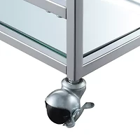 Town Square Faux Marble-Top Kitchen Cart