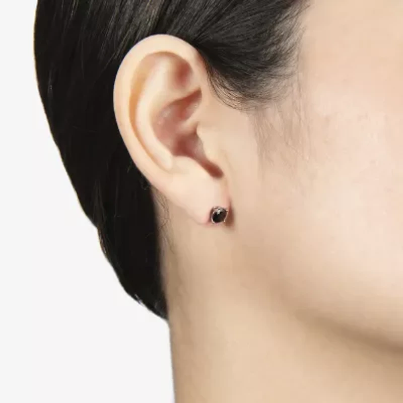 Silver Treasures Womens Multi Color Cubic Zirconia Sterling Silver 3 Pair Earring Set