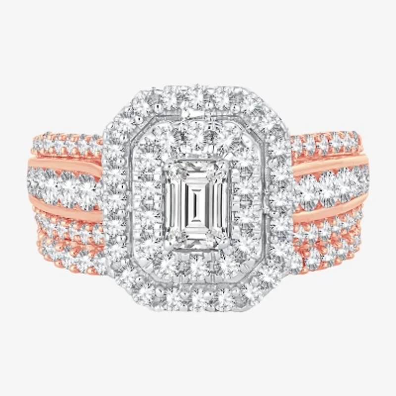 Signature By Modern Bride 2 CT.T.W. Lab-Grown (H-I / SI1-SI2) Diamond Engagement Ring 10K or 14K Gold