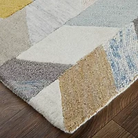 Weave And Wander Binada Geometric Hand Tufted Indoor Rectangle Accent Rug