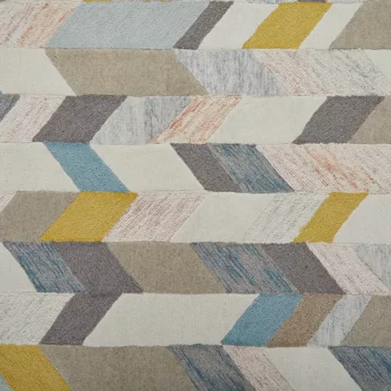 Weave And Wander Binada Geometric Hand Tufted Indoor Rectangle Accent Rug