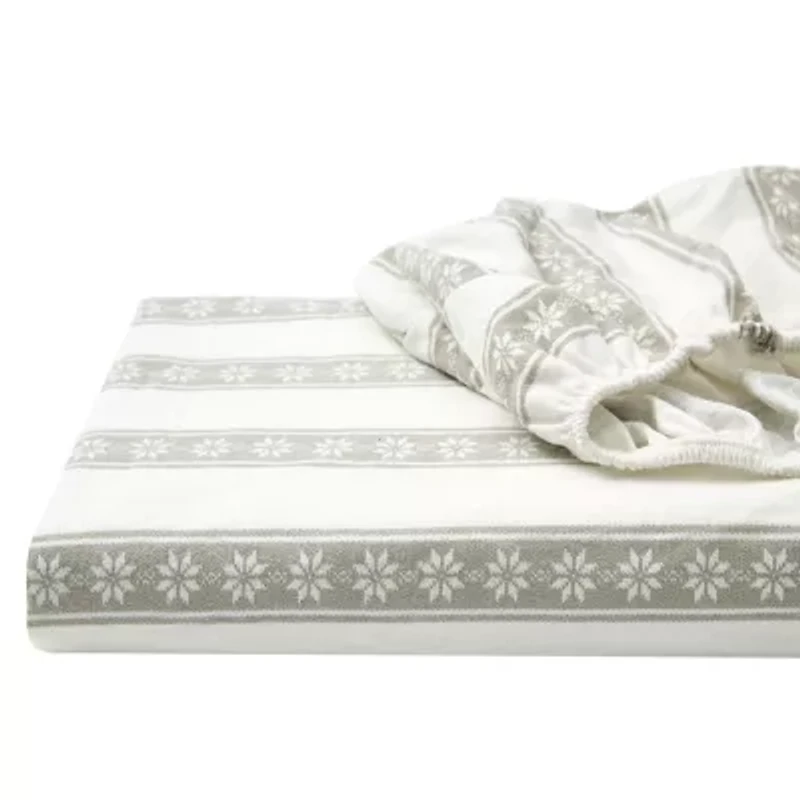 Eddie Bauer Snowflake Fair Isle Sheet Set