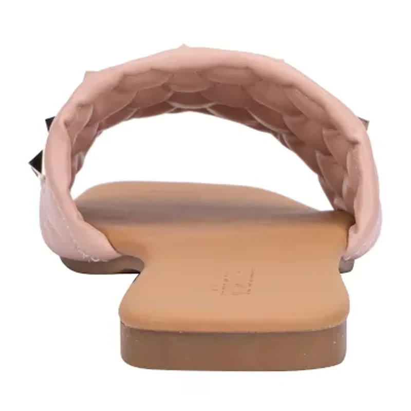 Olivia Miller Womens Shelly Flat Sandals