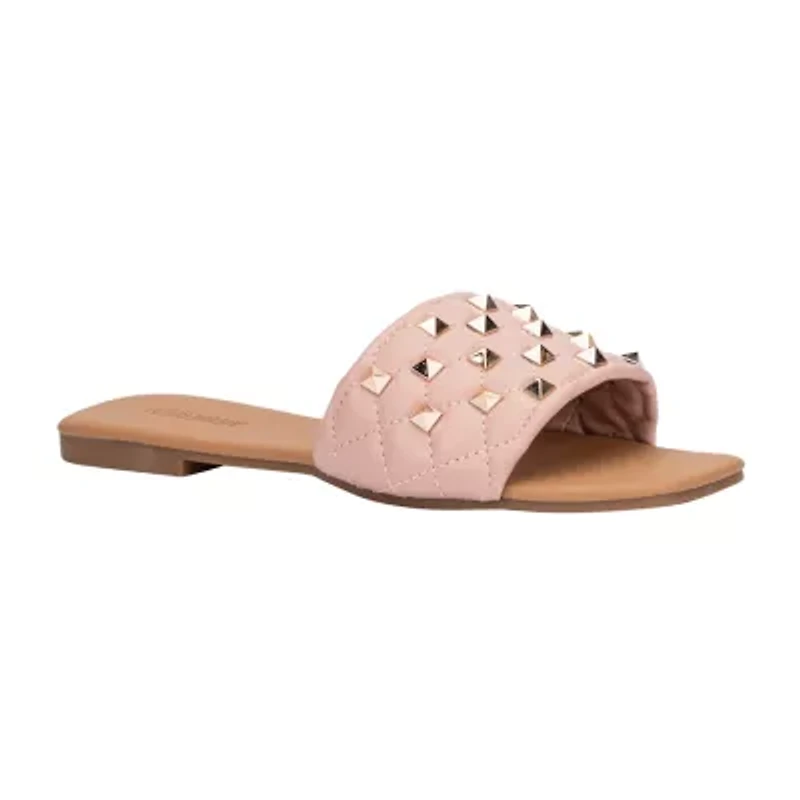Olivia Miller Womens Shelly Flat Sandals