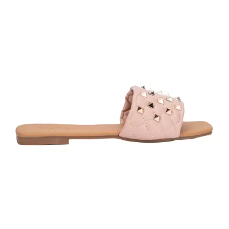 Olivia Miller Womens Shelly Flat Sandals