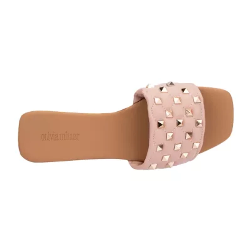 Olivia Miller Womens Shelly Flat Sandals