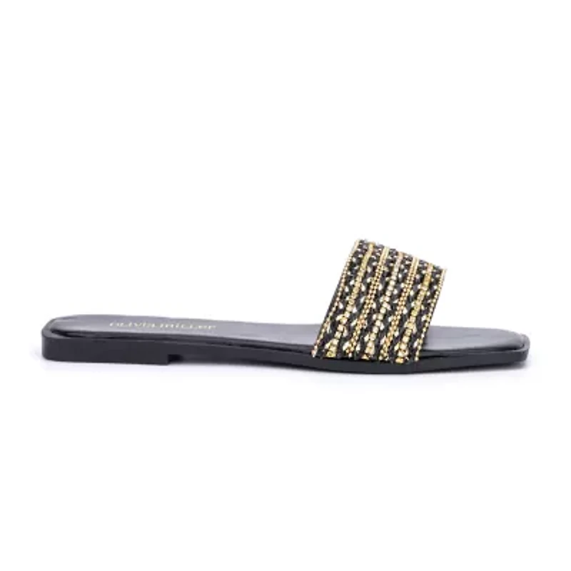 Olivia Miller Womens Victoria Flat Sandals