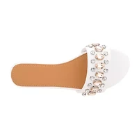 Olivia Miller Womens Elsa Flat Sandals