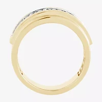 (H-I / I1) Mens 1 1/2 CT. T.W. Lab Grown White Diamond 10K Gold Wedding Band