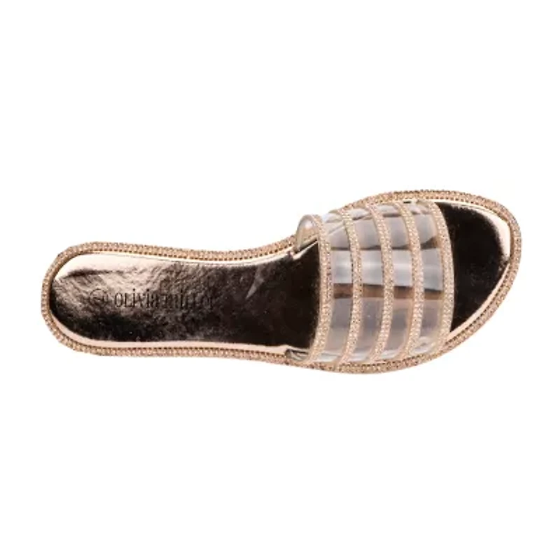 Olivia Miller Womens Nadia Flat Sandals
