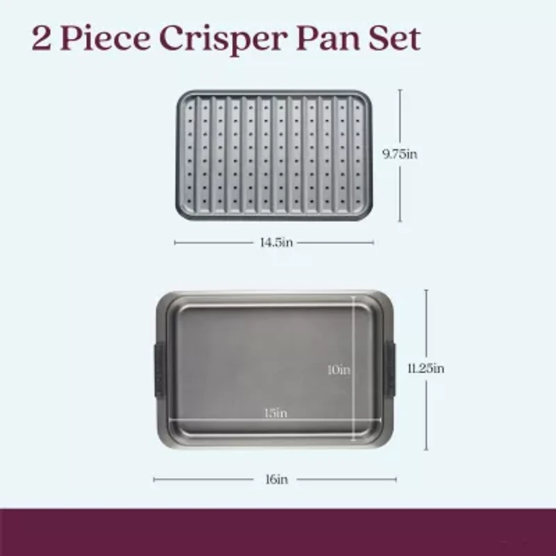 Anolon Advanced 2-Pc. Rectangular Crisper Pizza Pan
