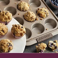 Anolon Advanced 12-Cup Covered Non-Stick Muffin Pan