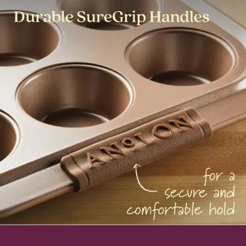 Anolon Advanced 12-Cup Covered Non-Stick Muffin Pan