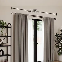 Umbra Midnight Blackout Double Curtain Rod