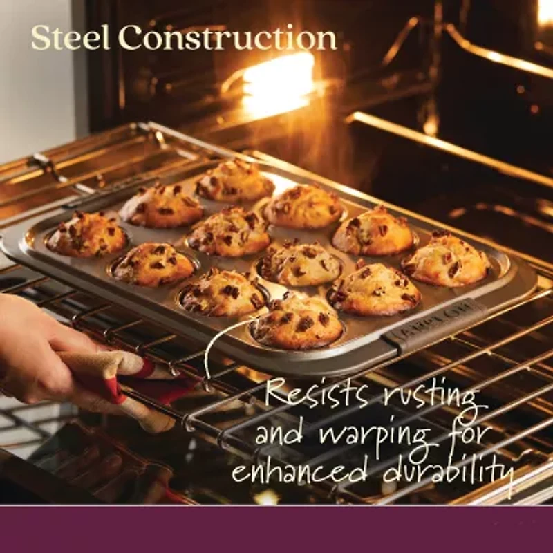 Anolon Advanced 12-Cup With Lid Non-Stick Muffin Pan