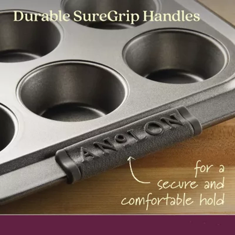 Anolon Advanced 12-Cup With Lid Non-Stick Muffin Pan