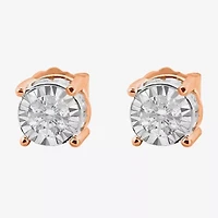 Tru Miracle 1 CT. T.W. Natural Diamond Round Stud Earrings 14K Gold