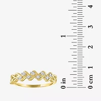 G-H / Si2-I1) Womens 1/ CT. T.W. Lab Grown White Diamond 10K Gold Delicate Band