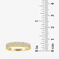 (G-H / Si2-I1) Womens 1/2 CT. T.W. Lab Grown White Diamond 10K Gold Delicate Band