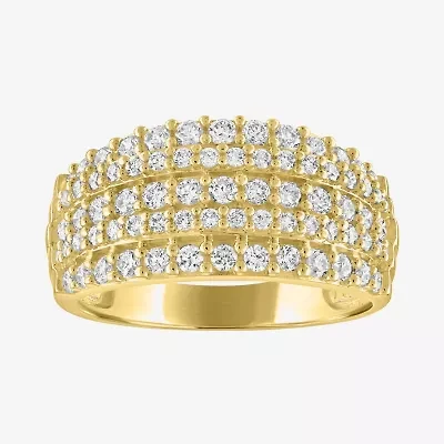(G-H / Si2-I1) 1 CT. T.W. Lab Grown White Diamond 10K Gold Anniversary Band