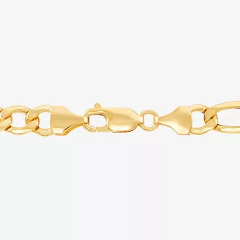 Made in Italy Mens 10K Gold 22 Inch Link Necklace
