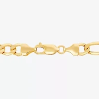 Made in Italy Mens 10K Gold 22 Inch Link Necklace