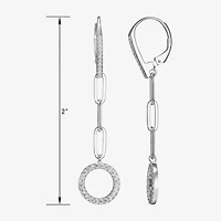 Paris 1901 By Charles Garnier Womens Cubic Zirconia Sterling Silver Drop Earrings