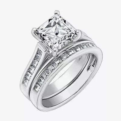 DiamonArt® Cubic Zirconia 3 3/4 CT. T.W. Bridal Ring Set