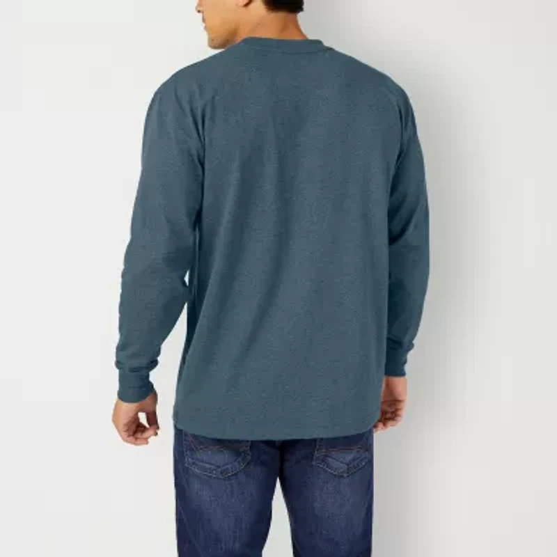Dickies Heavyweight Heather Mens Crew Neck Long Sleeve T-Shirt