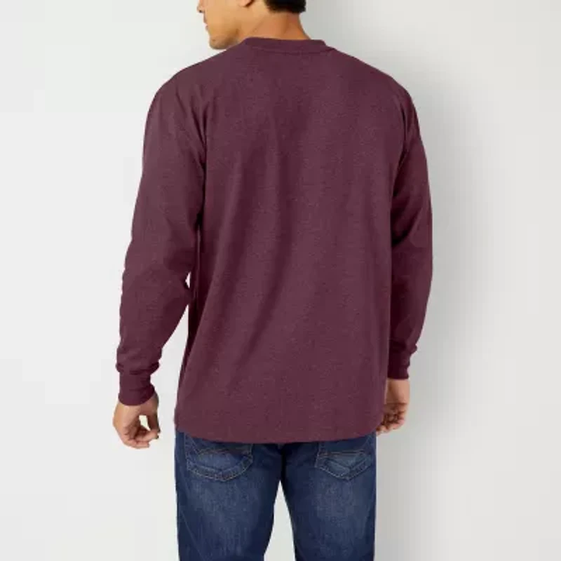 Dickies Heavyweight Heather Mens Crew Neck Long Sleeve T-Shirt