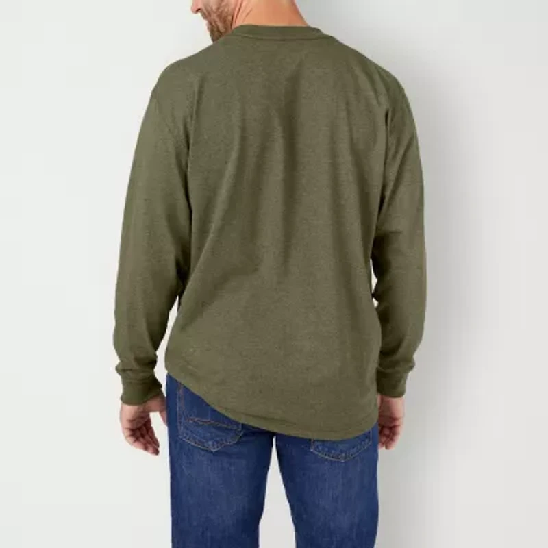 Dickies Heavyweight Heather Mens Crew Neck Long Sleeve T-Shirt