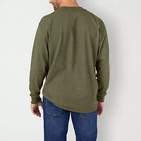 Dickies Heavyweight Heather Mens Crew Neck Long Sleeve T-Shirt