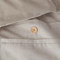 Madison Park Blakely 3 Piece Organic Cotton Oversized Duvet Cover Set