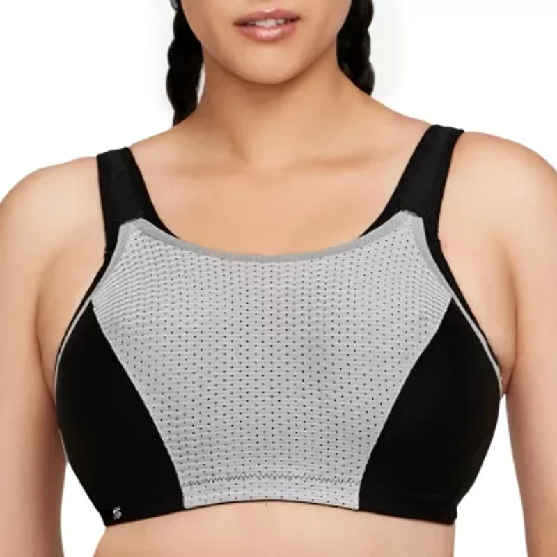 Glamorise Magiclift® Double Layer Custom Control Womens Seamless High Support Full Coverage Unlined Wireless Sports Bra 1166