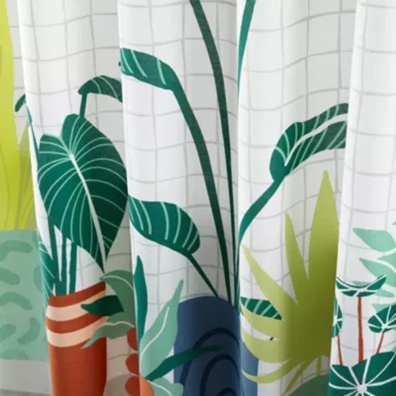 Home Expressions Potted Plant Shower Curtain