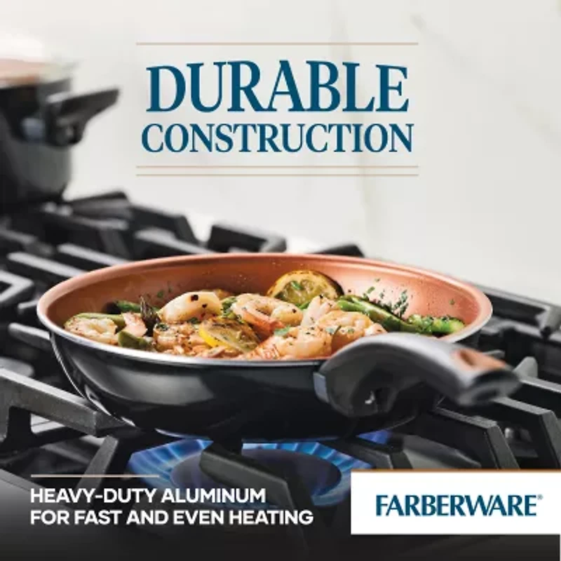 Farberware Glide Copper Ceramic 2-pc. Nonstick Frying Pan