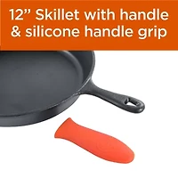 Commercial Chef 12 Inch Handle Holder Cast Iron Skillet