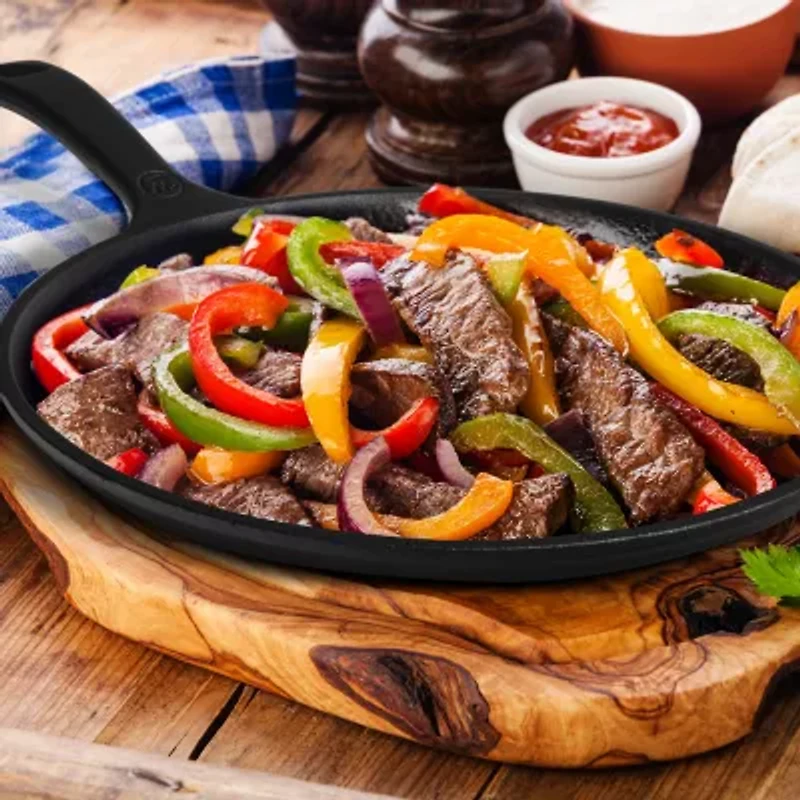 Commercial Chef Round Cast Iron Griddle