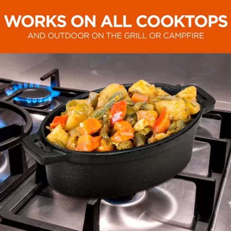 Commercial Chef 0.63 Qt Mini With Lid Baking Dish