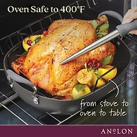 Anolon Advanced 16"X13" Non-Stick Roasting Pan with Rack