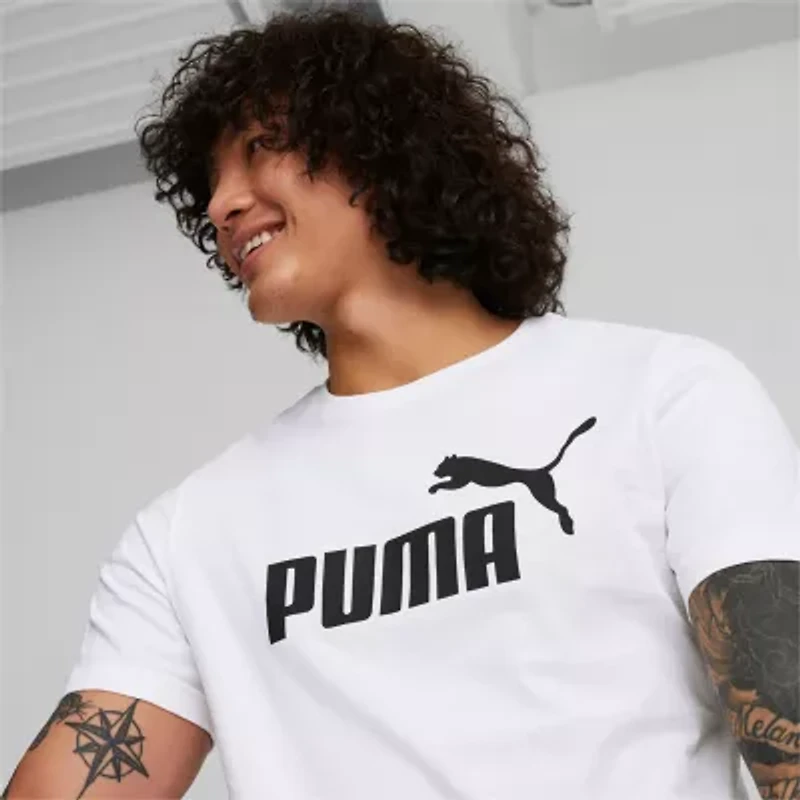 PUMA Mens Crew Neck Short Sleeve Active T-Shirt