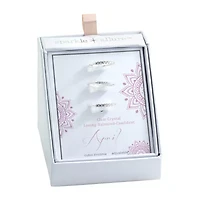 Sparkle Allure Birthstone Womens Red Cubic Zirconia Pure Silver Over Brass Ring Set