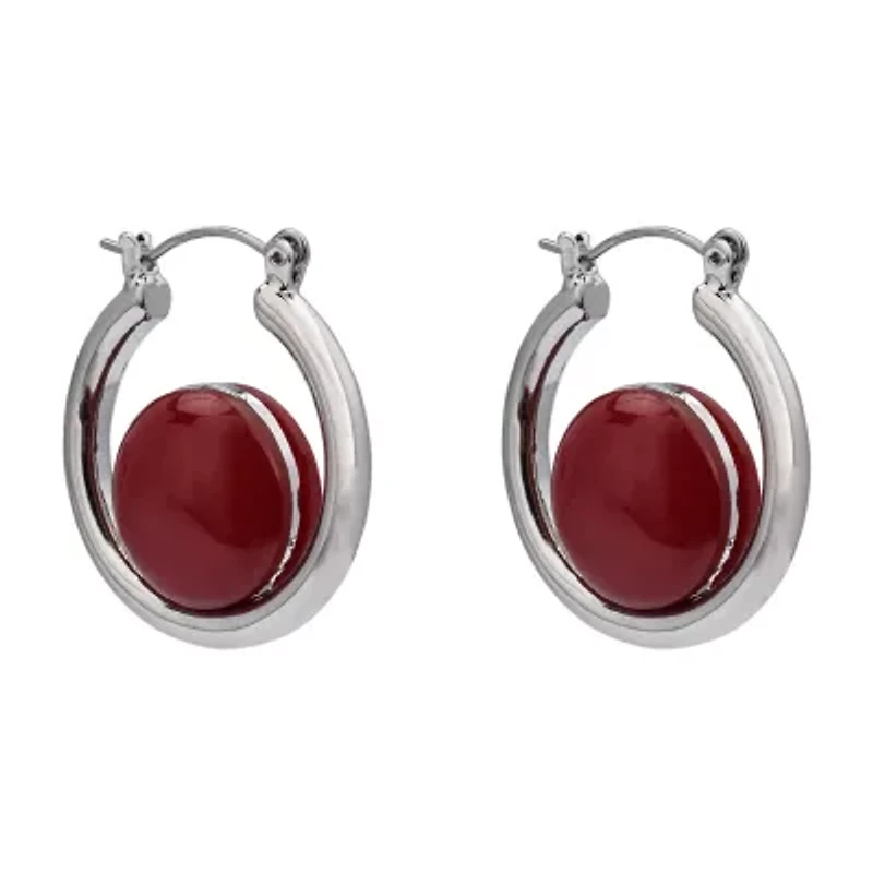 Mixit Womens 31.7mm Hoop Earrings