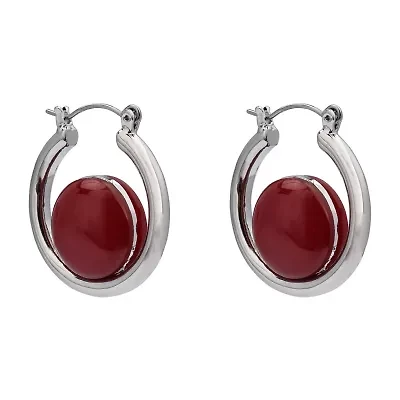Mixit Womens 31.7mm Hoop Earrings