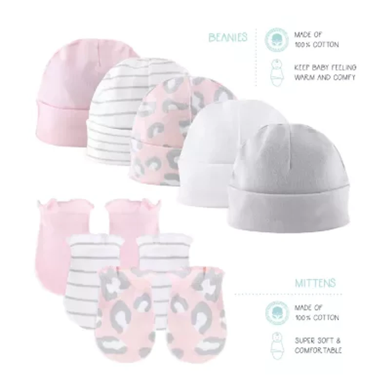The Peanutshell 0-3m Pink Ditsy Baby Girls 23-pc. Baby Clothing Set